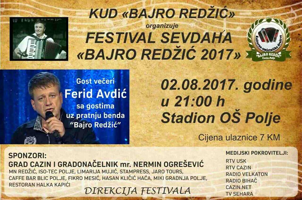 Macanovici.net 2. augusta u Cazinu: Festival sevdaha 